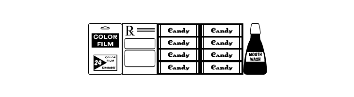 Drug Store Items JL  Free Fonts Download