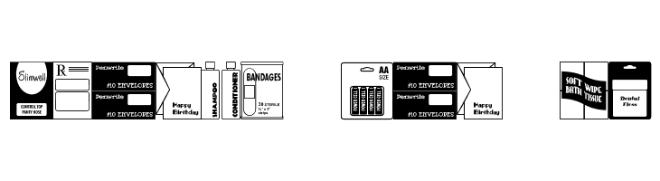 Drug Store Items JL  Free Fonts Download