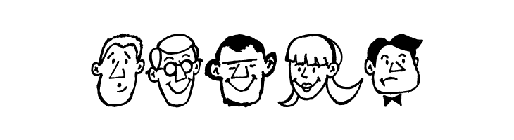 Friends & Neighbors JL  Free Fonts Download