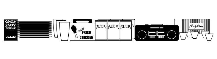 Picnics & Parties JL  Free Fonts Download