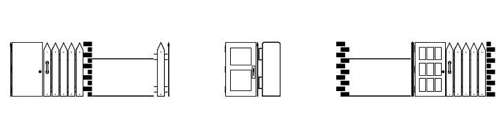 Walls, Fences & Doors JL  Free Fonts Download