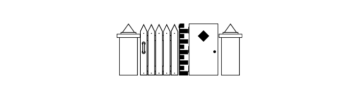Walls, Fences & Doors JL  Free Fonts Download