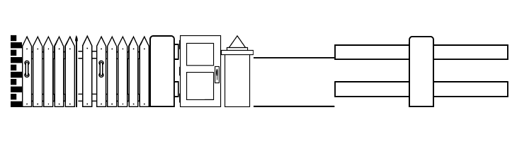 Walls, Fences & Doors JL  Free Fonts Download