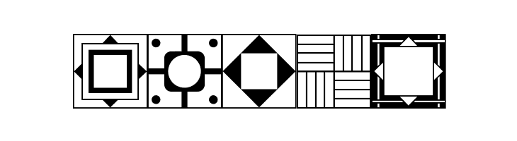 Floor Tile Patterns, Pt. 2 JL  Free Fonts Download