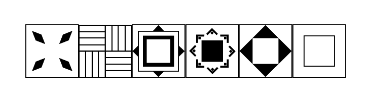 Floor Tile Patterns, Pt. 2 JL  Free Fonts Download