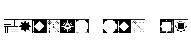 Floor Tile Patterns, Pt. 2 JL  Free Fonts Download