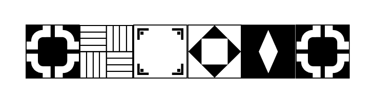Floor Tile Patterns, Pt. 2 JL  Free Fonts Download