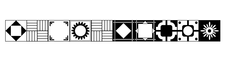 Floor Tile Patterns, Pt. 2 JL  Free Fonts Download