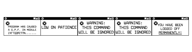 Error MessagesJL  Free Fonts Download