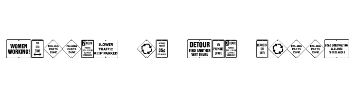 City Signs JL  Free Fonts Download