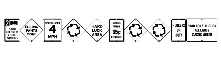 City Signs JL  Free Fonts Download