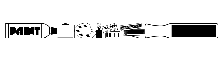 Art Supplies JL  Free Fonts Download