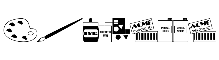 Art Supplies JL  Free Fonts Download