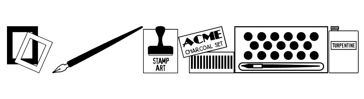 Art Supplies JL  Free Fonts Download