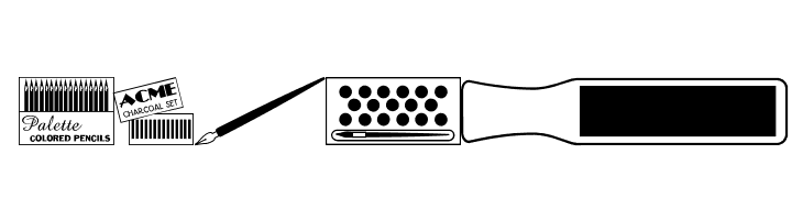 Art Supplies JL  Free Fonts Download