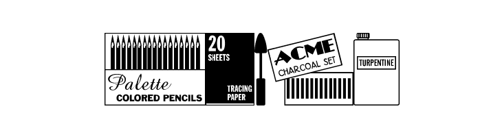 Art Supplies JL  Free Fonts Download