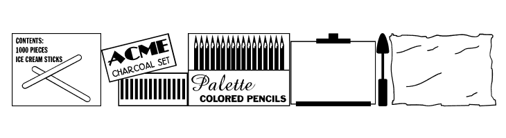 Art Supplies JL  Free Fonts Download