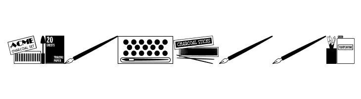Art Supplies JL  Free Fonts Download