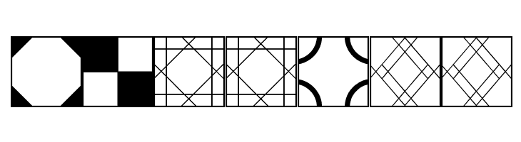 Floor Tile Patterns JL  Free Fonts Download