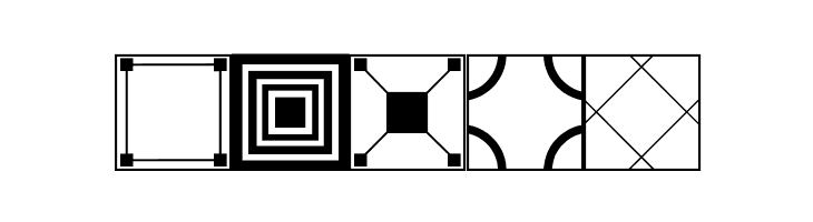 Floor Tile Patterns JL  Free Fonts Download