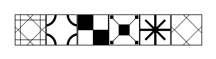 Floor Tile Patterns JL  Free Fonts Download