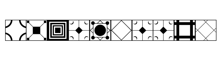 Floor Tile Patterns JL  Free Fonts Download
