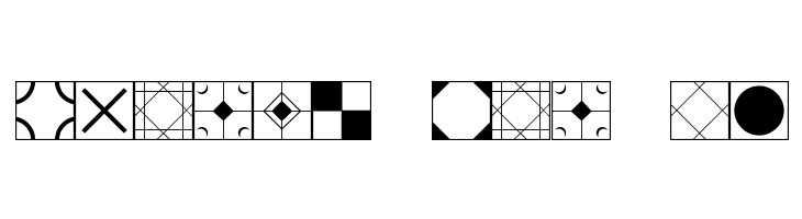 Floor Tile Patterns JL  Free Fonts Download