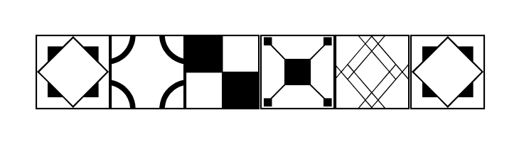 Floor Tile Patterns JL  Free Fonts Download