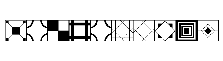 Floor Tile Patterns JL  Free Fonts Download