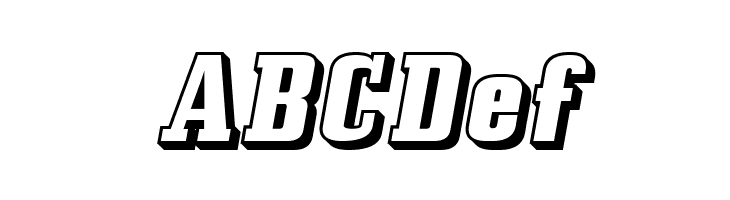 Bullpen 3D  Free Fonts Download