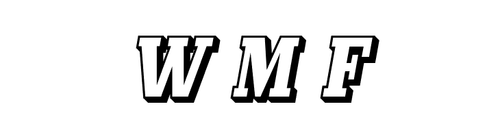 Bullpen 3D  Free Fonts Download