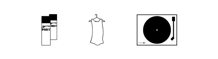 Thrift Store Items JL  Free Fonts Download