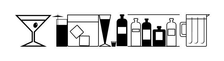 Bottles & Bars JL  Free Fonts Download