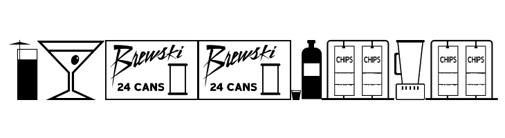 Bottles & Bars JL  Free Fonts Download