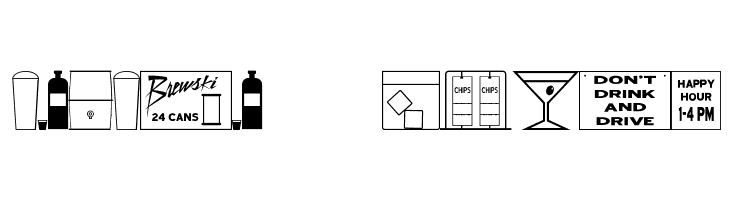 Bottles & Bars JL  Free Fonts Download