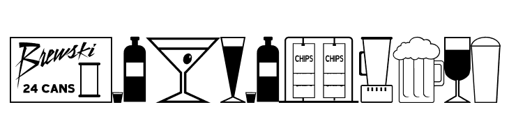 Bottles & Bars JL  Free Fonts Download