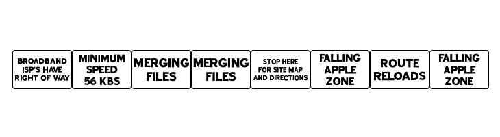 Web Road Signs JL  Free Fonts Download