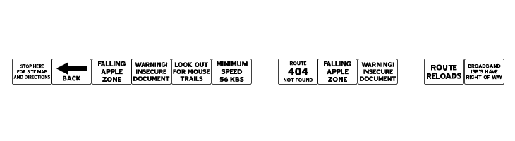 Web Road Signs JL  Free Fonts Download