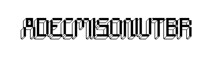 CHIP tunes 3D pixel  Free Fonts Download