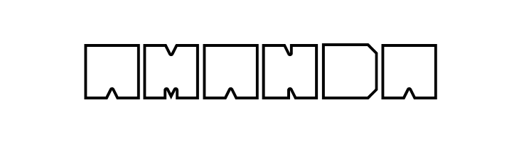 Cubesity outline  Free Fonts Download