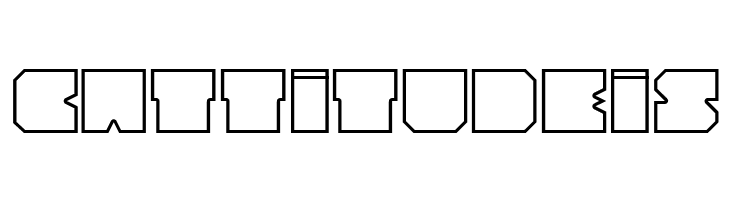 Cubesity outline  Free Fonts Download