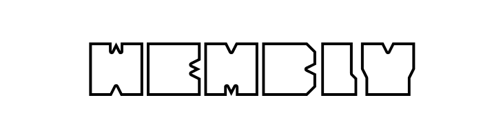 Cubesity outline  Free Fonts Download