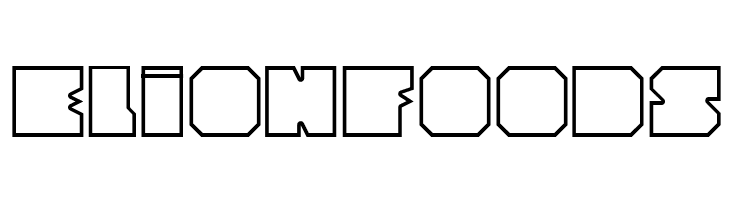 Cubesity outline  Free Fonts Download