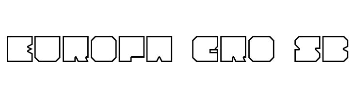 Cubesity outline  Free Fonts Download