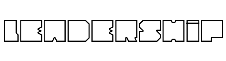 Cubesity outline  Free Fonts Download