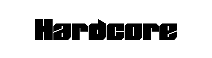 Hardcore PowerChord Font