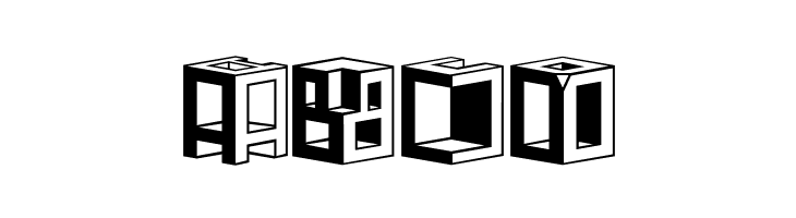 D3 Cubism  Free Fonts Download