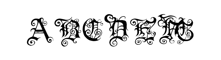 Pauls Swirly Gothic Font  Free Fonts Download