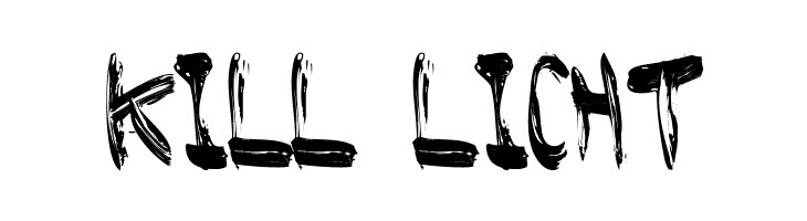 KILL%2BLICHT Brushed Font