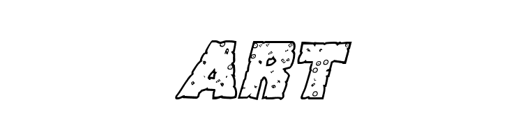 King Commando Riddled III Italic  Free Fonts Download